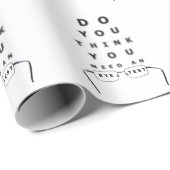 視力検査チャート ラッピングペーパー (ロールコーナー)