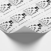 視力検査チャート ラッピングペーパー (角)