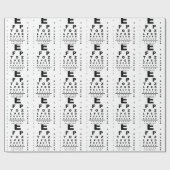 視力検査チャート ラッピングペーパー (フラット)