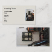 視力検査表が付いている眼科医のオフィス 名刺 (正面/裏面)