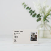 視力検査表が付いている眼科医のオフィス 名刺 (スタンド正面)