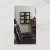 視力検査表が付いている眼科医のオフィス 名刺 (裏面)