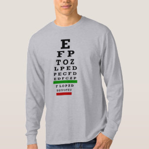 視力検査表のギフト Tシャツ