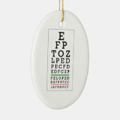 視力検査表 セラミックオーナメント (右)
