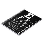 視力検査表 ノートブック (左側)