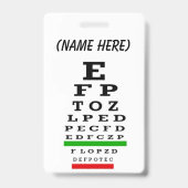 視力検査表 マグネット バッジ (裏面)