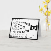 視力検査表 眼科医 カード (黄色い花)