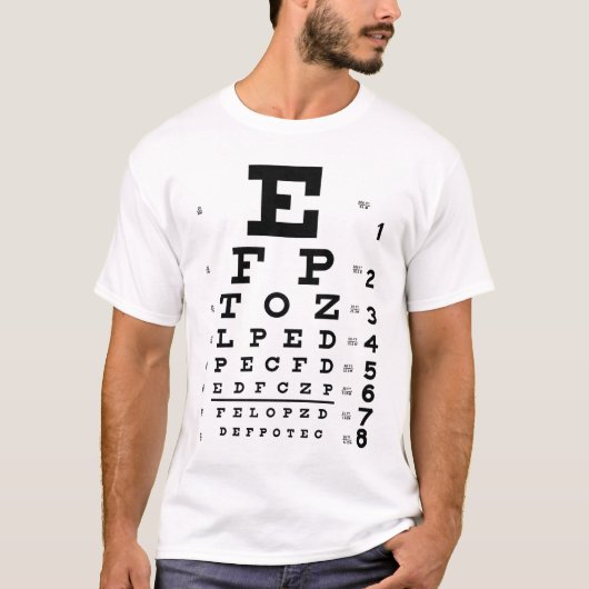 視力検査表 Tシャツ (正面)