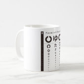 視力検査 I Appeal コーヒーマグカップ (正面左)