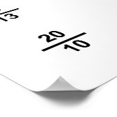 視力試伝統的験表 ポスター (角)