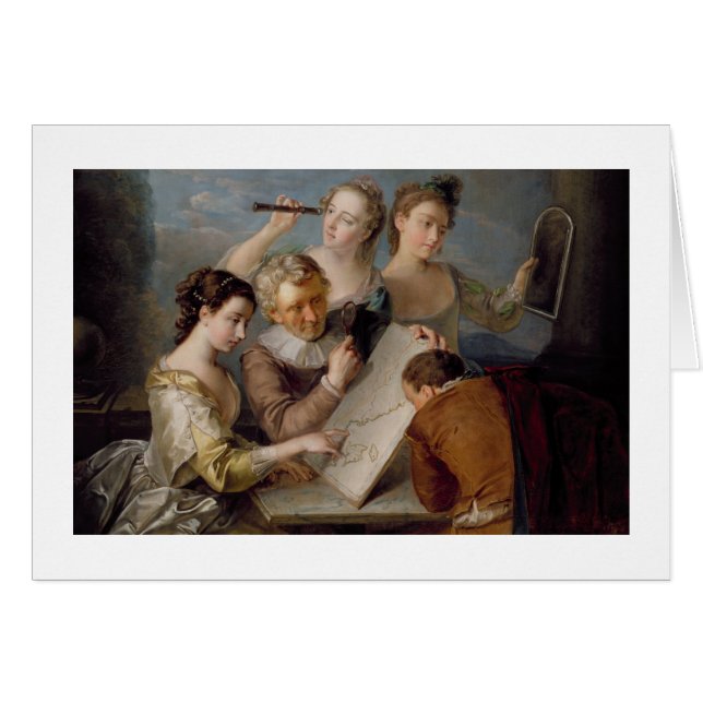 視力、c.1744-47 (キャンバスの油)の感覚 (正面横)