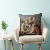 視力、c.1744-47 (キャンバスの油)の感覚 クッション (椅子)