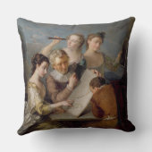 視力、c.1744-47 (キャンバスの油)の感覚 クッション (裏面)