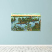 視外経路の空中表示 キャンバスプリント (インサイチュ (ウッドフロア))