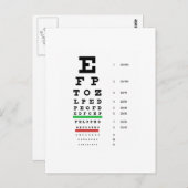 視床科医のためのスネレンの視力表 ポストカード (正面/裏面)