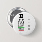 視床科医のためのスネレンの視力表 缶バッジ (正面&裏面)
