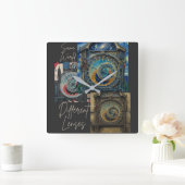 視点 スクエア壁時計 (ホーム)