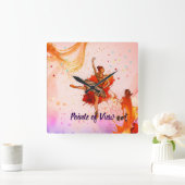 視点 | バレリエレガントナアート スクエア壁時計 (ホーム)