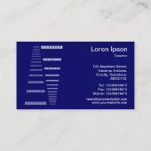 視点 – ホワイトオンザネヴィーブルー深い 名刺 (裏面)