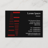 視点 – 赤と白黒 名刺 (裏面)