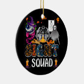 視眼科医ハロウィーンサイトスクワッドスカウントウイスカボチャ セラミックオーナメント (右)