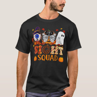 視眼科医ハロウィーンサイトスクワッドスカウントウイスカボチャ Tシャツ