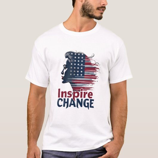 視統一された察：未来は女性 Tシャツ (正面)