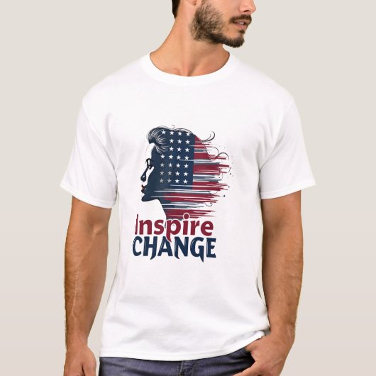 視統一された察:未来は女性 Tシャツ (正面)