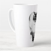視線威厳のある カフェラテマグ (左アングル)