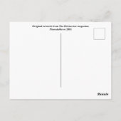 視線誘導標レトロファッションはがき(11) ポストカード (裏面)