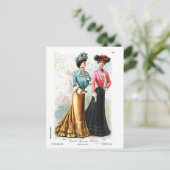 視線誘導標レトロファッションはがき(6) ポストカード (スタンド正面)