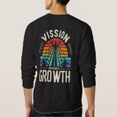 視覚のインスパイア成長 スウェットシャツ (裏面)