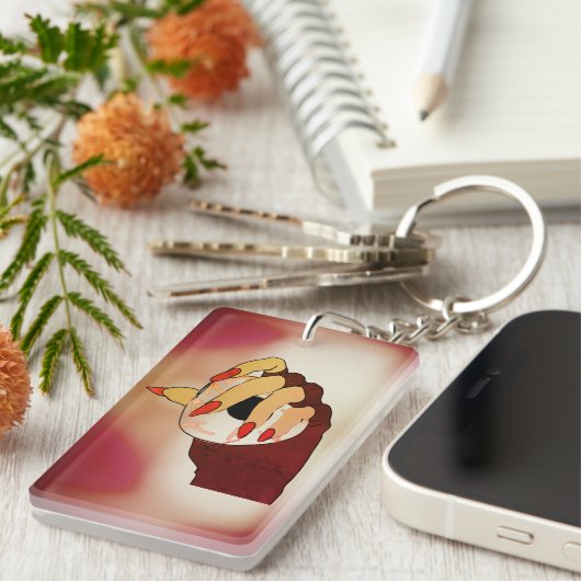 視覚のTouchトリップ（幻覚体験）のような キーホルダー (正面右)