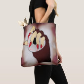 視覚のTouchトリップ（幻覚体験）のような トートバッグ (クローズアップ)