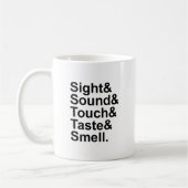 視覚サウンドTouch味覚 | Five Senses コーヒーマグカップ (左)