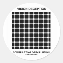 視覚偽装によるグリッド幻覚のシンチレーション ラウンドシール