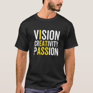 視覚創造性情熱皮肉なモチベーションHum Tシャツ