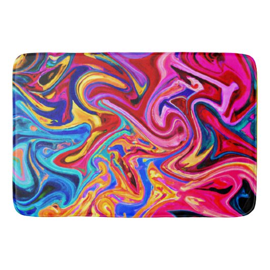 視覚的なインパクトのための抽象化 バスマット (正面)