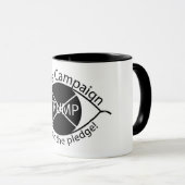 視覚的な不服従二音コーヒーマグ マグカップ (正面右)