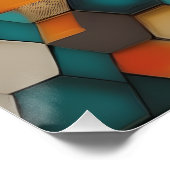 視覚的にユニーク魅力的な壁の装飾アート ポスター (コーナー)