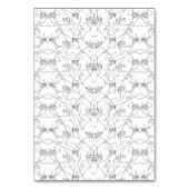 視覚的に魅力的なデザインで、さまざまな要素がミックスされています テーブルナンバー (裏面)