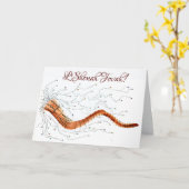 視覚的吹に見る – 最近のグリーティングカード カード (黄色い花)