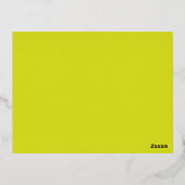 視覚的素晴らしアピールの黄色の背景の作成 箔シーズンポストカード (裏面)