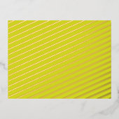 視覚的素晴らしアピールの黄色の背景の作成 箔シーズンポストカード (正面)