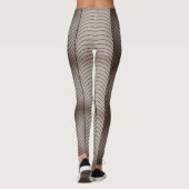 視覚錯覚の幾何学的アートパイプ レギンス (裏面)