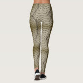 視覚錯覚の幾何学的アートパイプ レギンス (裏面)