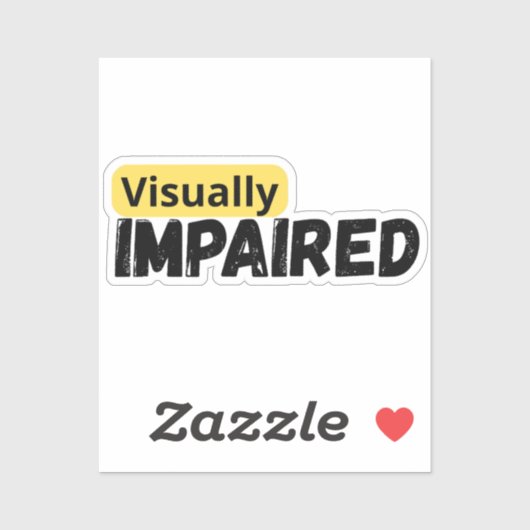 視覚障害のある認識度 シール (シート)