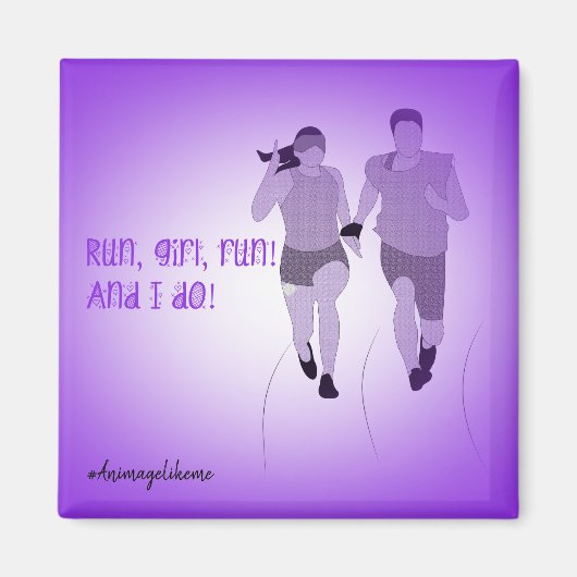 視覚障害ランナーマグネット マグネット (正面)