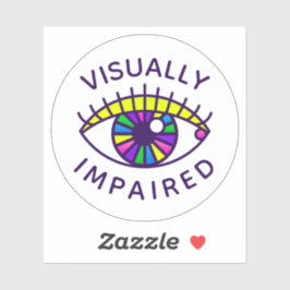 視覚障害低視力損失ブラインド認識度 シール