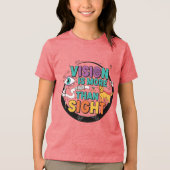 視覚障害啓発Tシャツ トライブレンドＴシャツ (正面)